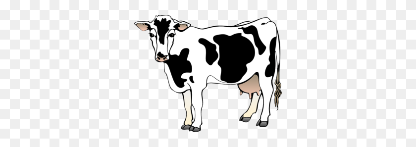 298x237 Standing Cow Clip Art - Standing In Line Clipart