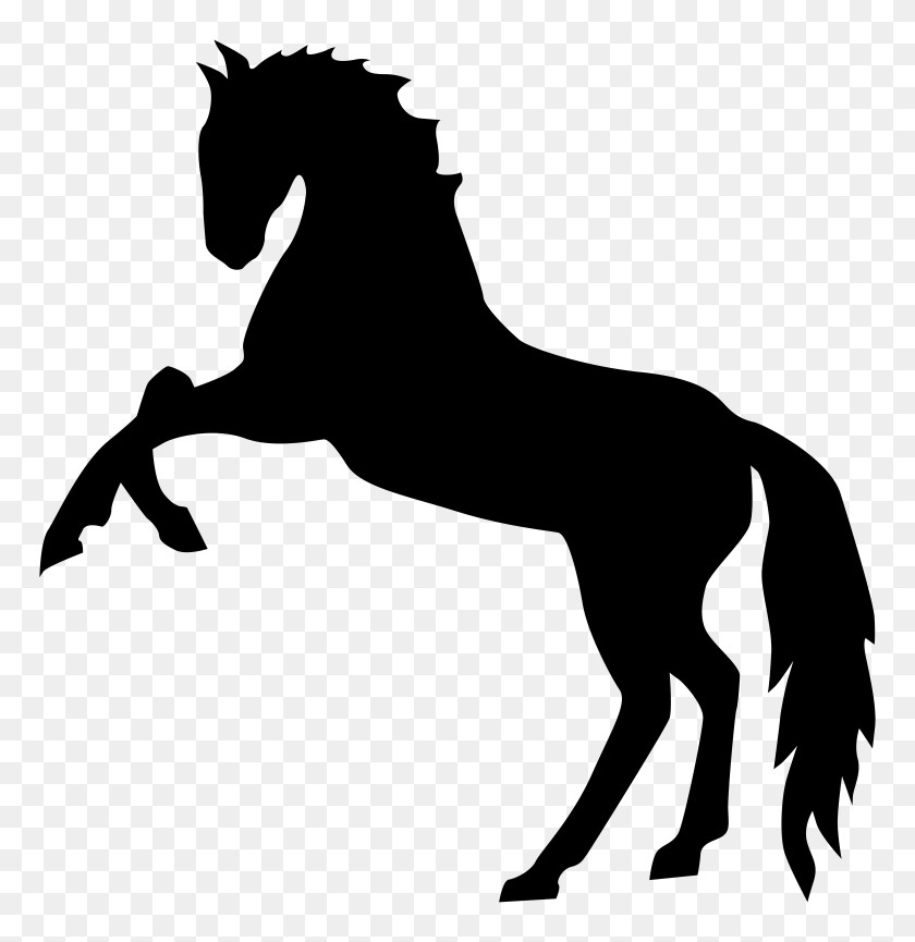 7744x8000 Standing Horse Cliparts - Horse Clipart Outline