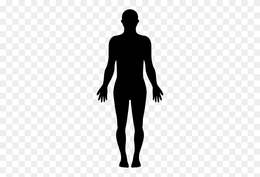 512x512 Standing Human Body Silhouette - Human PNG