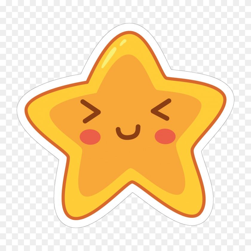 1000x1000 Star - Star Sticker PNG