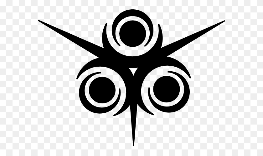 600x441 Звезда И Круг Племенной Картинки - Племенной Клипарт Черно-Белый