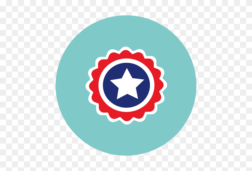 512x512 Star Badge Round Icon - Rounded Star PNG