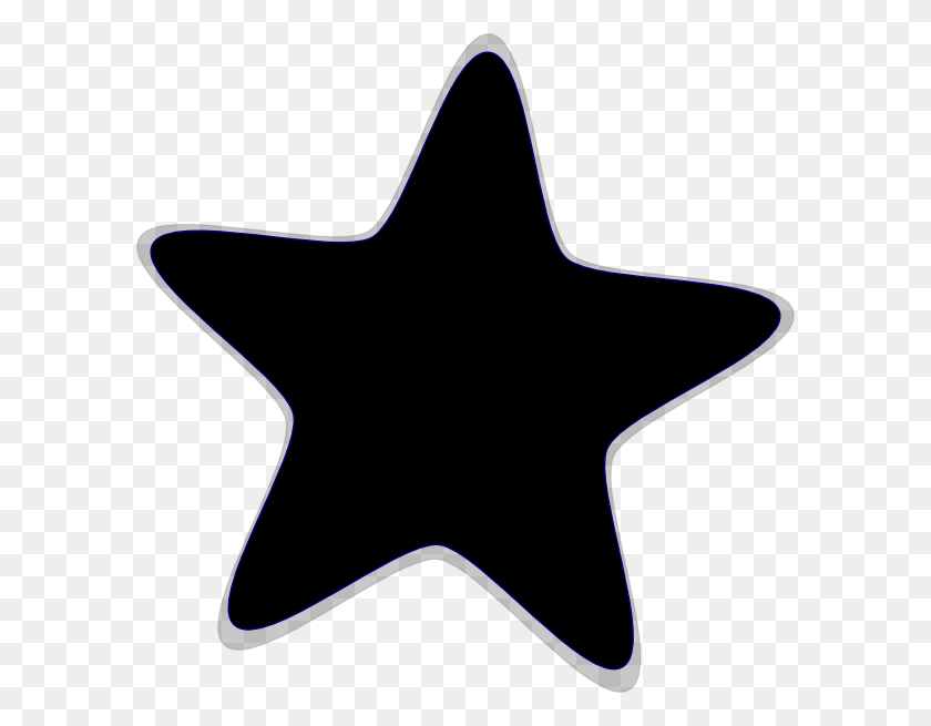 594x595 Star Black And White Large Star Clip Art Black And White Pics - Twinkle Star Clipart