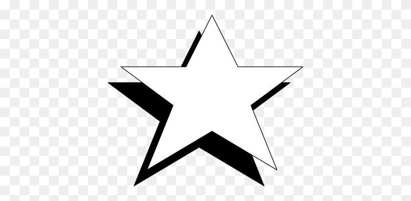 400x352 Star Black And White Small Black Star Clip Art Clipart Free To Use - Small Star Clipart