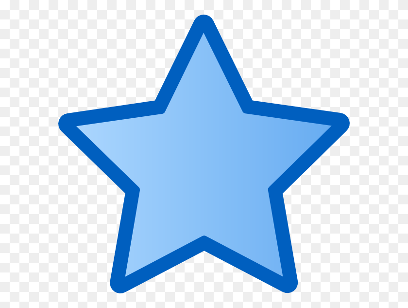 600x573 Звездный Синий Клипарт Картинки На Clker Com Vector Online Роялти - Падающая Звезда Клипарт