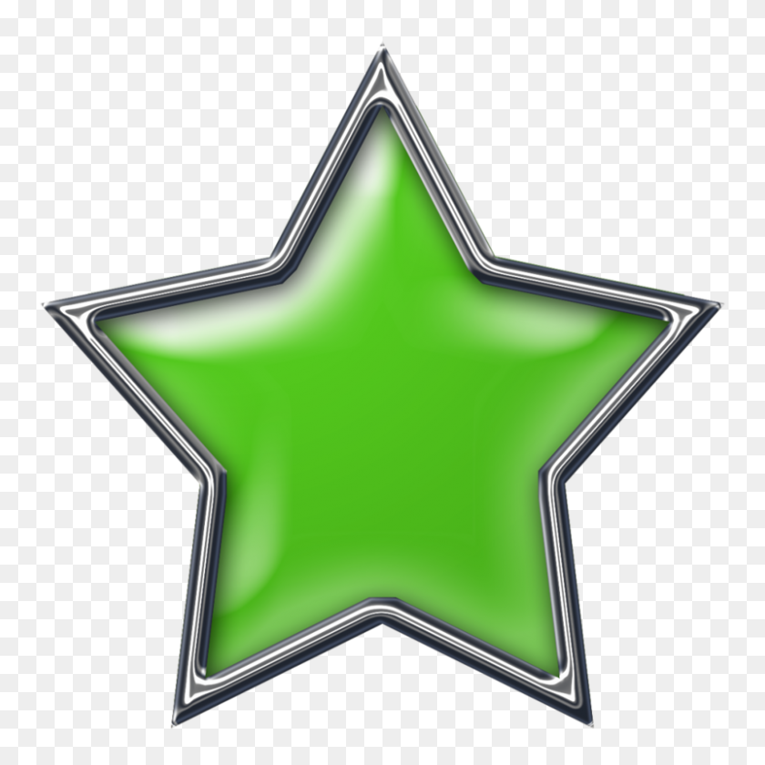 800x800 Star Brad Green Ss Star, Album And Scrapbooking - Green Star Clipart