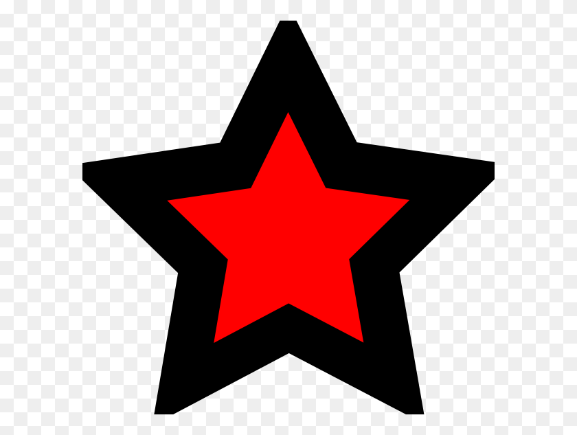 600x573 Звезды Картинки - Красная Звезда Клипарт