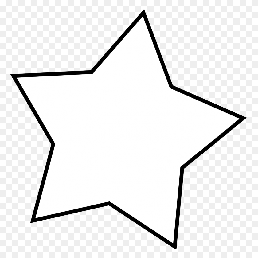 1331x1331 Star Clip Art Black And White - Star Clipart Outline