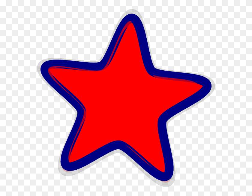 594x595 Star Clip Art Free - Primitive Star Clipart