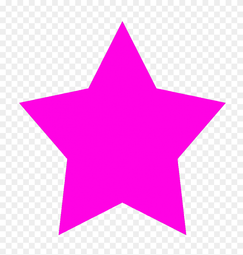 861x908 Звездный Клипарт - Розовая Звезда Клипарт