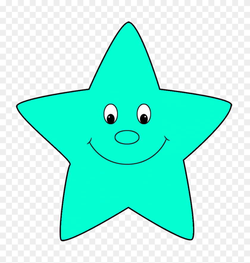 784x827 Star Clipart - Colorful Stars Clipart
