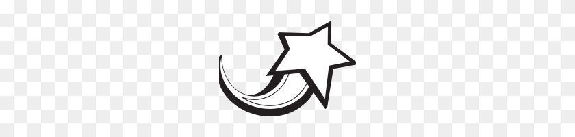 200x140 Star Clipart Black And White Star Clip Art Black And White Clipart - Nativity Star Clipart