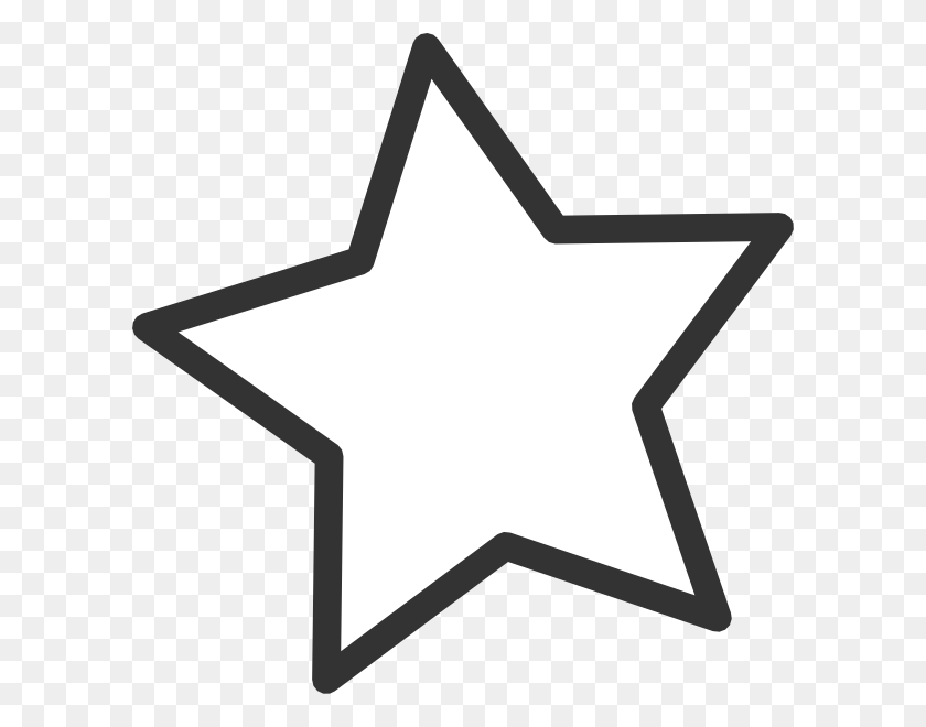600x600 Star Cliparts White Star Clip Art - Teachers Clipart Black And White