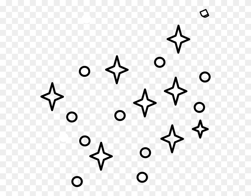 570x596 Звездное Скопление Морских Звезд Клипарт - Черные Звезды Png