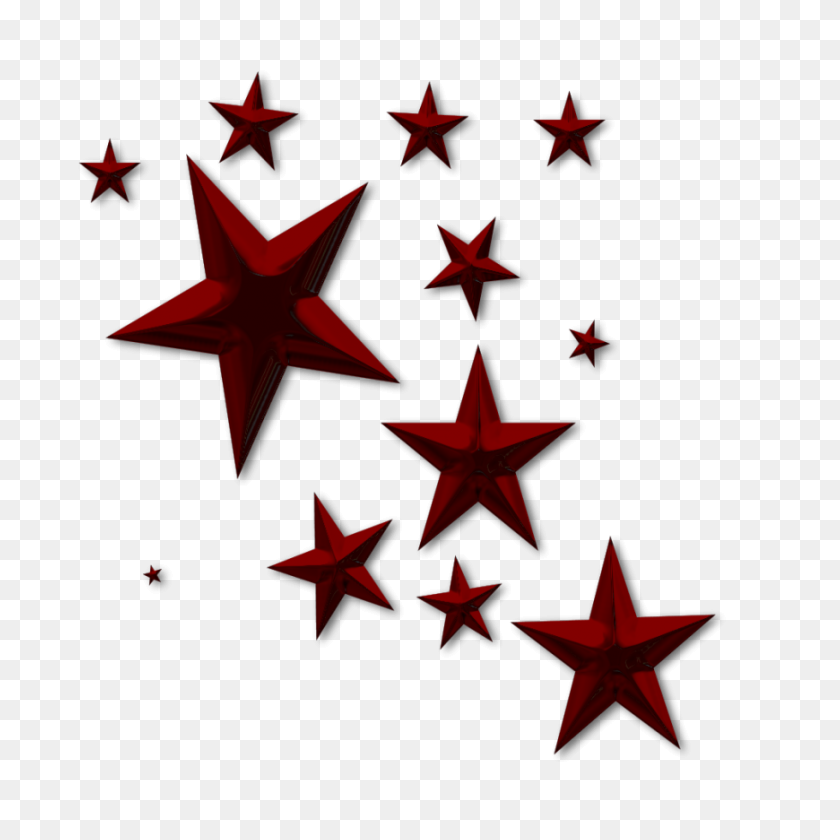 870x870 Бесплатные Изображения Star D Clutter Red No Back - Беспорядок Клипарт