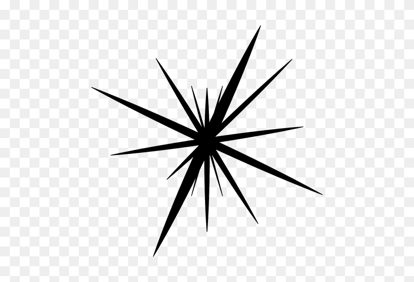 512x512 Star Explosion Silhouette - Explosion PNG Transparent