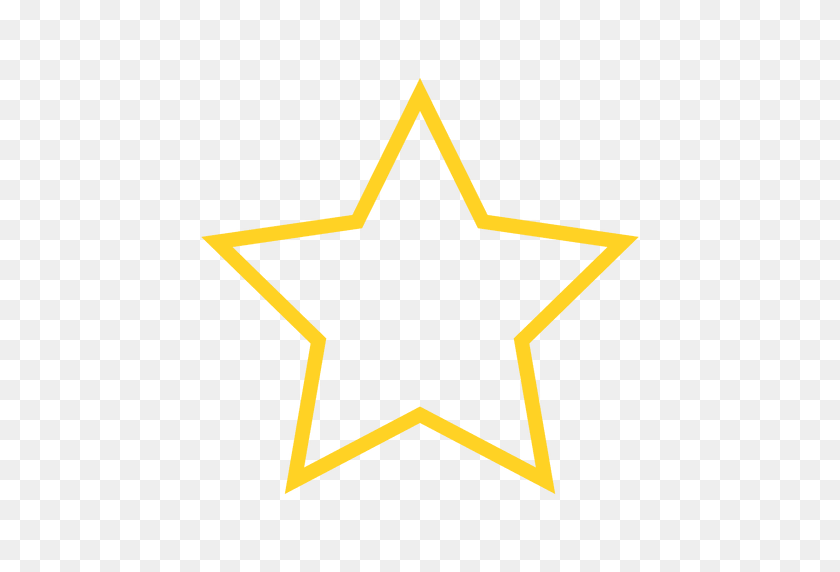 512x512 Estrella Icono De Contorno Favorito - Estrella Png