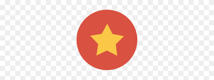 256x256 Значок Звезды Плоский Рождественский Круг Iconset Fps - Звездный Круг Png