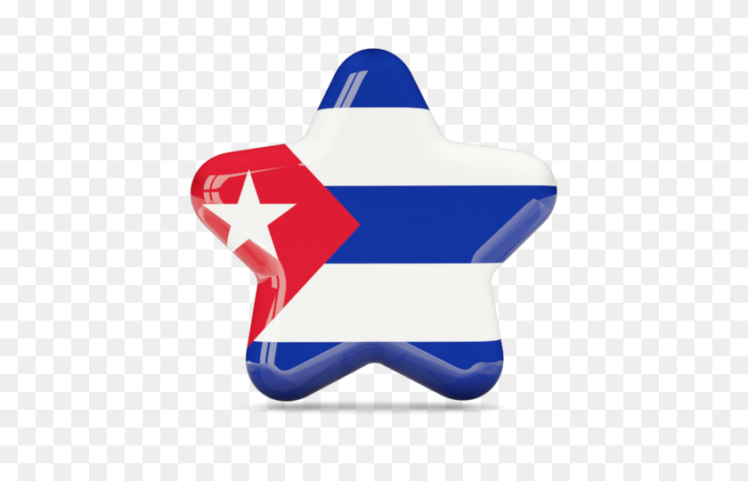 640x480 Icono De La Estrella De La Ilustración De La Bandera De Cuba - Bandera Cubana Png