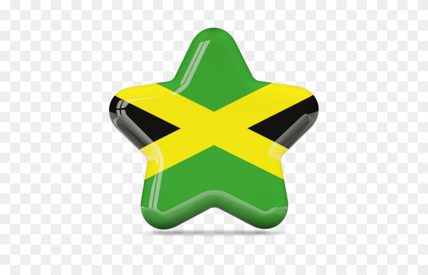 640x480 Star Icon Illustration Of Flag Of Jamaica - Jamaica PNG