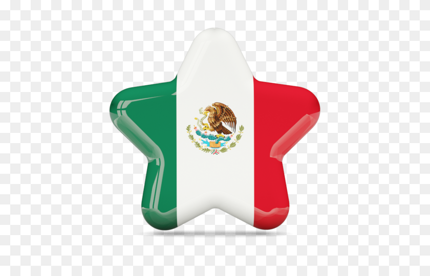 640x480 Star Icon Illustration Of Flag Of Mexico - Mexican Flag PNG