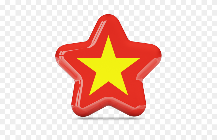 640x480 Icono De La Estrella De La Ilustración De La Bandera De Vietnam - Vietnam Png