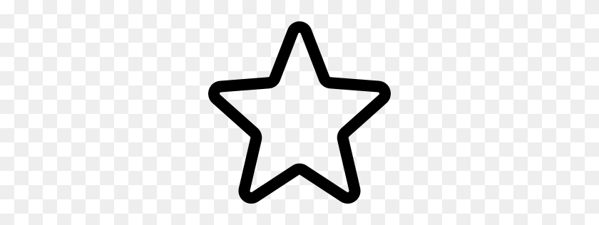 256x256 Наброски Значок Звезды - Закругленная Звезда Png