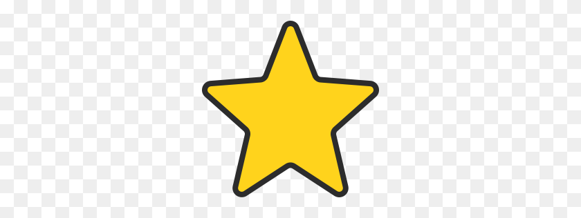 256x256 Star Icon Outline Filled - Star Outline PNG