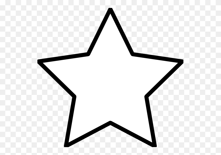 555x528 Star Line Clipart - Rock Stars Clipart
