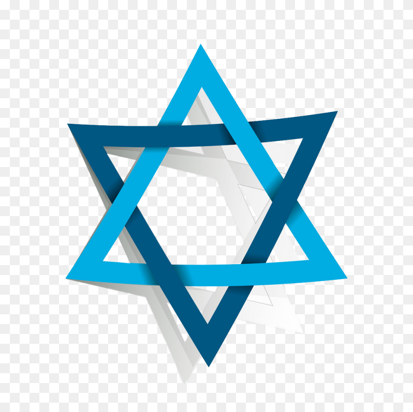 1000x1000 Star Of David Judaism Jewish People Clip Art - Judaism Clipart