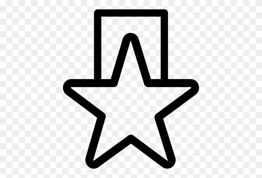 512x512 Star, Outline, Retro Icon With Png And Vector Format For Free - Star Outline PNG