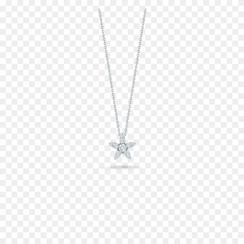 1600x1600 Star Pendant With Diamonds Roberto Coin - Chain Necklace PNG