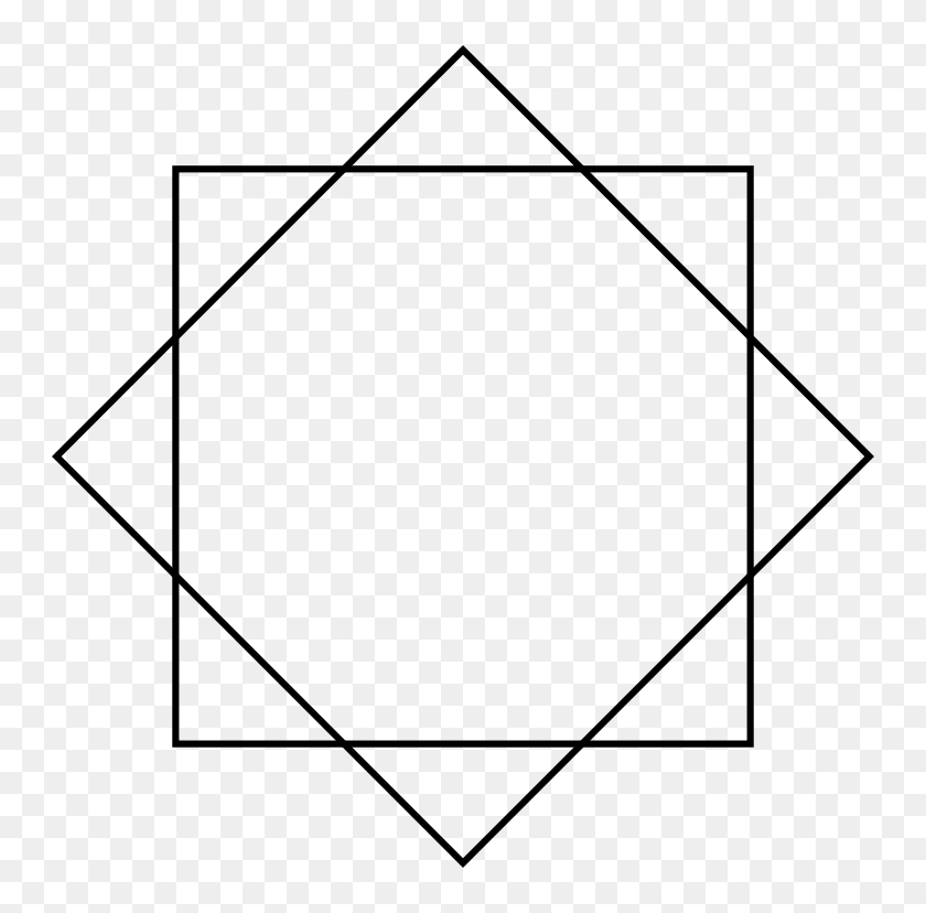 768x768 Звездный Многоугольник - Многоугольник Png