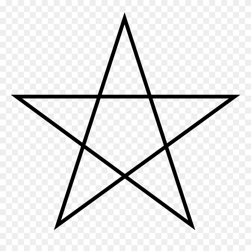 1200x1200 Звездный Многоугольник - Контур Треугольника Png