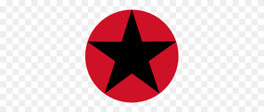 297x298 Imágenes Prediseñadas De Círculo Rojo De Estrella - Clipart De Círculo Rojo
