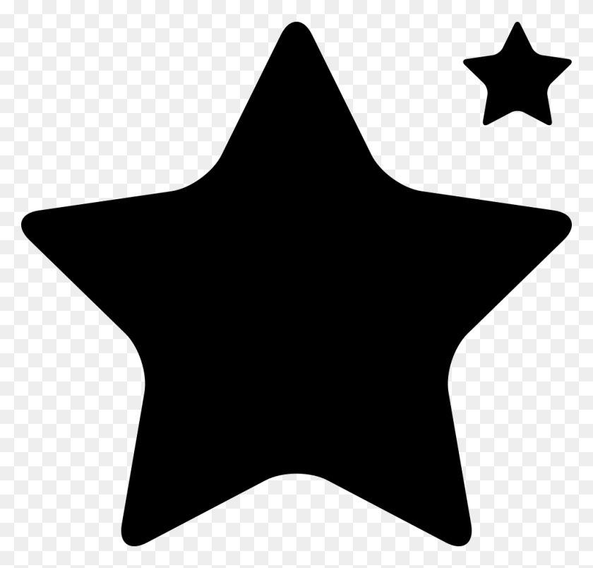 980x936 Star Shape Big And Small Png Icon Free Download - Star Shape PNG