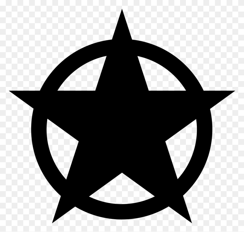 980x932 Star Shape In A Circle Png Icon Free Download - Star Shape PNG