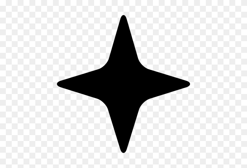 512x512 Star Silhouette - Star Silhouette PNG