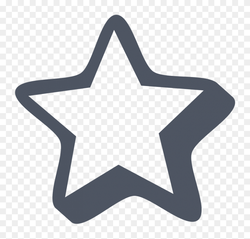 800x763 Star Silhouette Clip Art - Yellow Star Clipart