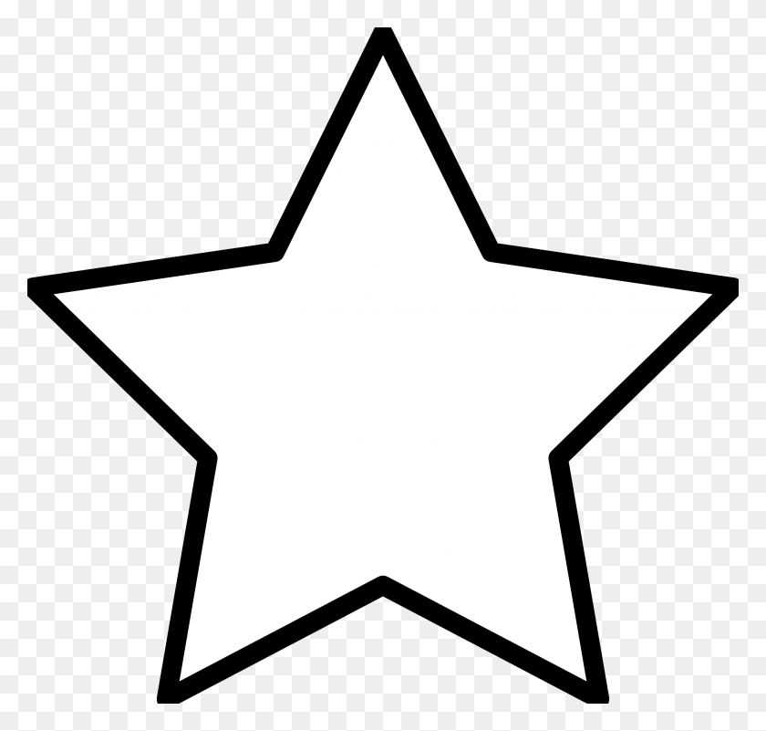 2555x2430 Силуэт Звезды Контур Картинки Желтая Звезда Октября - Орнамент Клипарт Черный И Белый