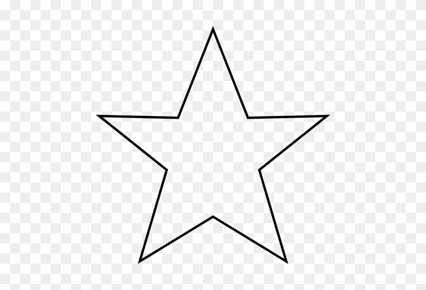 512x512 Значок Звезды Штрих - Estrela Png
