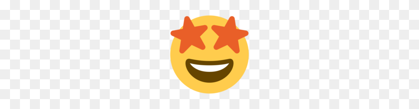 160x160 Star Struck Emoji On Twitter Twemoji - Star Emoji PNG