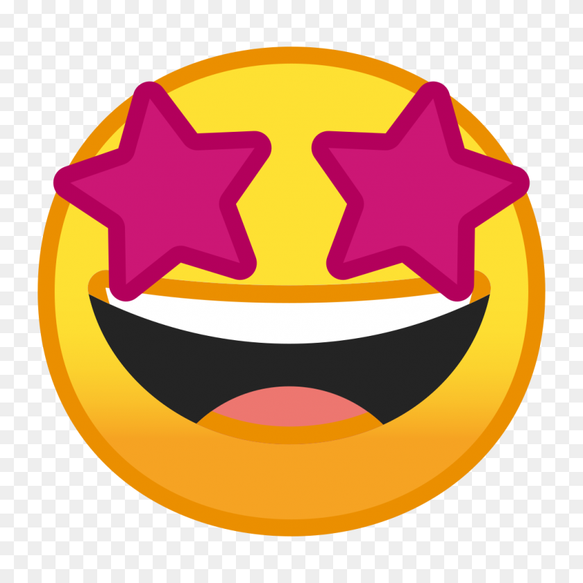 1024x1024 Star Struck Icon Noto Emoji Smileys Iconset Google - Star Emoji PNG