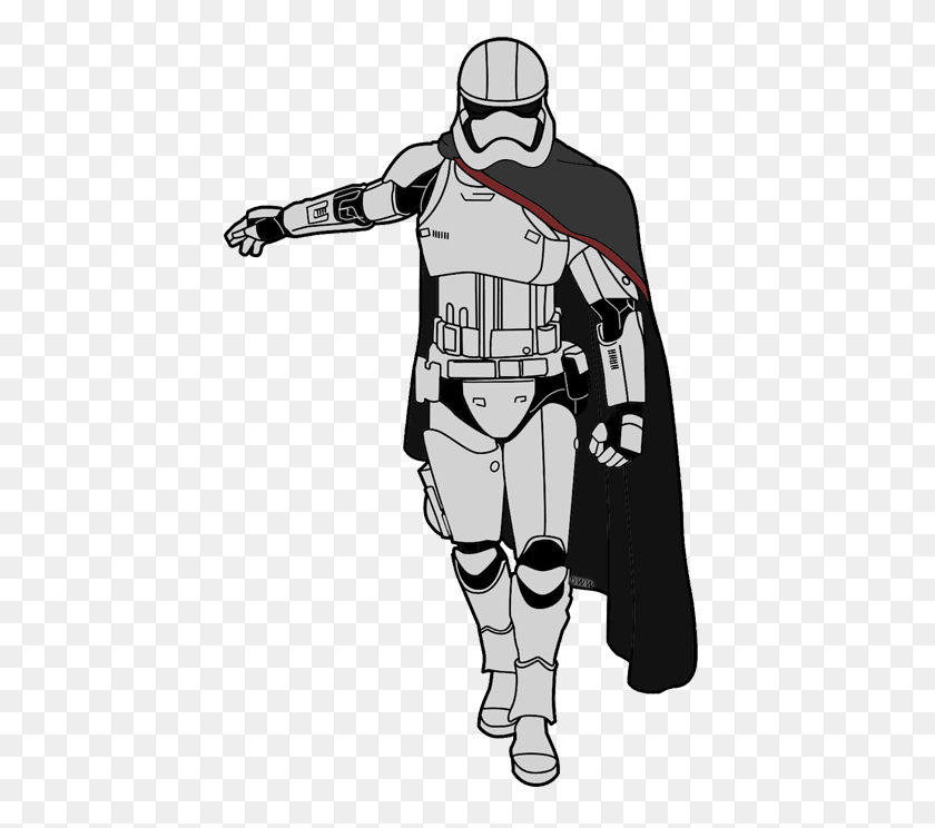 450x684 Star Wars Clone Trooper Clip Art Black And White - Star Wars Clipart Black And White