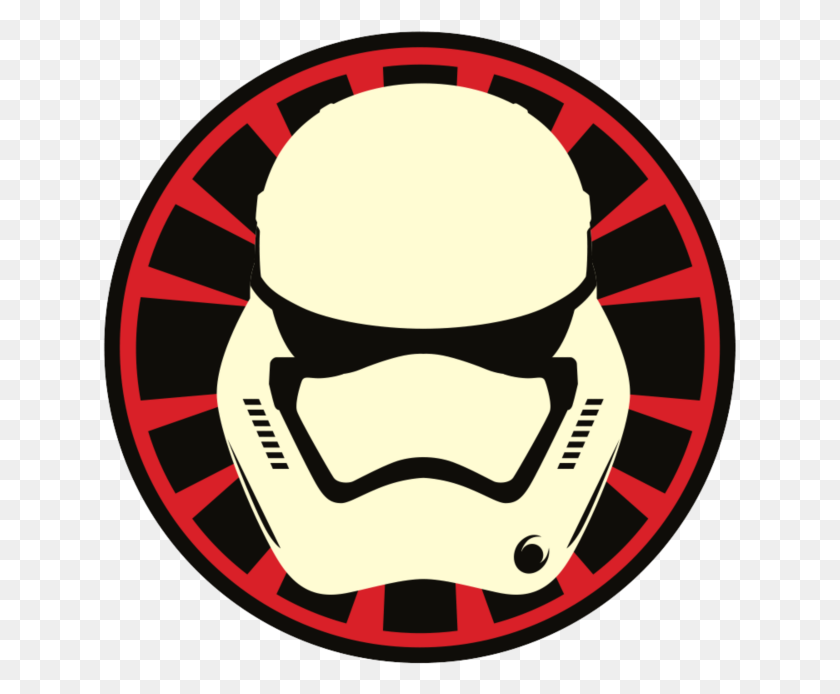 633x634 Star Wars The Force Awakens First Order And Resistance Stickers - Stormtrooper Helmet PNG