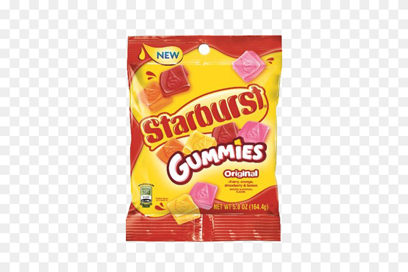 500x500 Starburst Gummies Original Flavor - Starburst Candy PNG