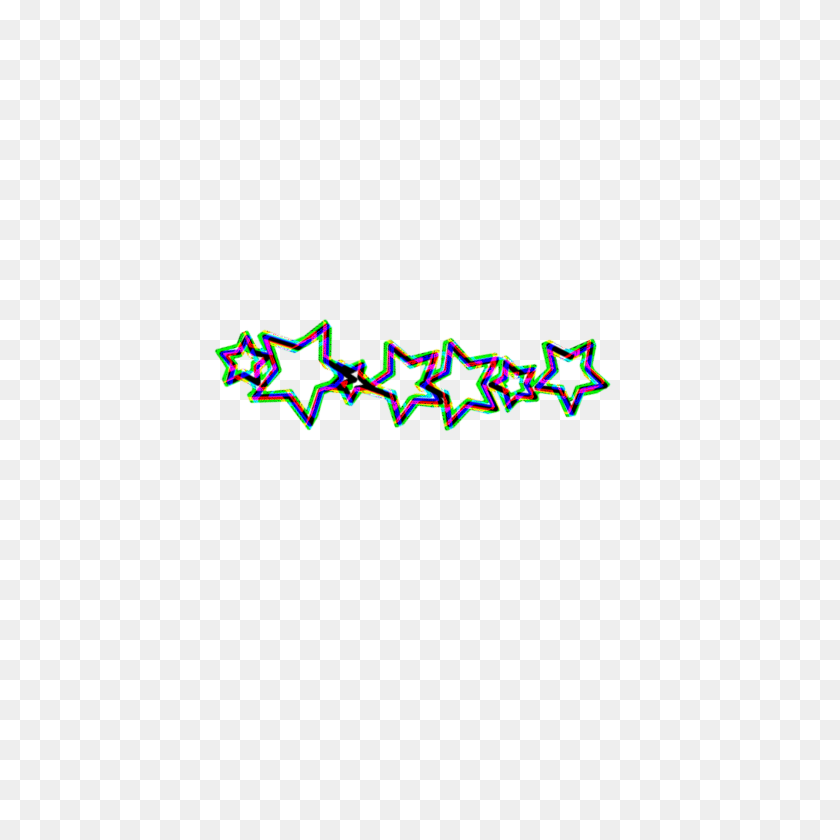 2896x2896 Stars Aesthetic Glitch Tumblr Crown - Stars PNG Tumblr