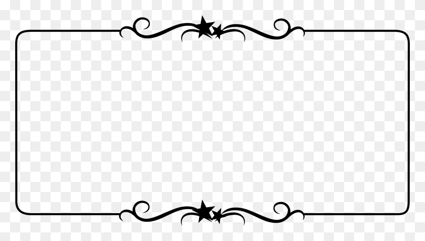 2400x1284 Stars Border Template Icons Png - Template PNG