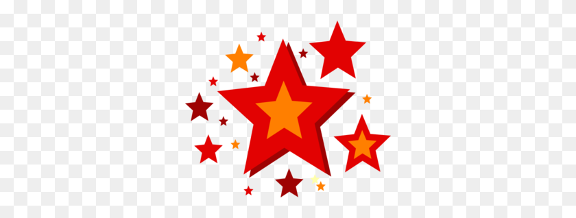 300x258 Звезды Картинки - Счастливый Звездный Клипарт