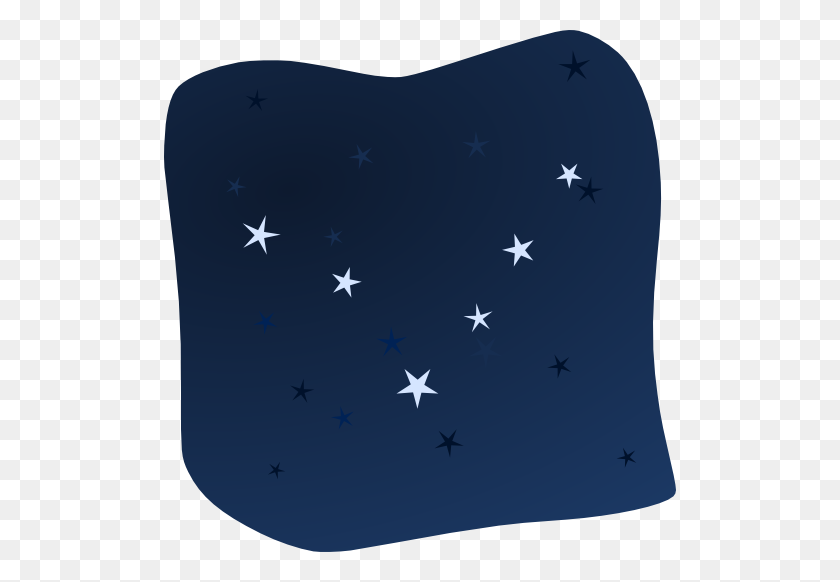 512x522 Stars In The Night Clipart - Starry Sky PNG